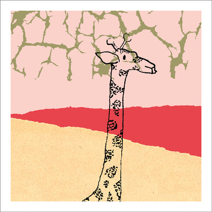 Animal Fun Giraffe Greeting Card