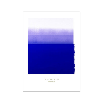 Art print depicting blue violet horizon.
