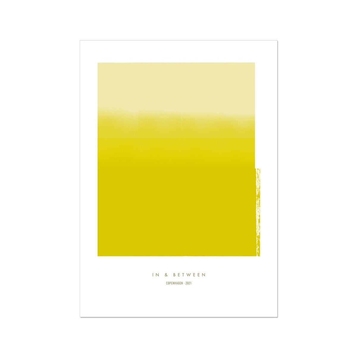 Art print depicting yellow horizon.